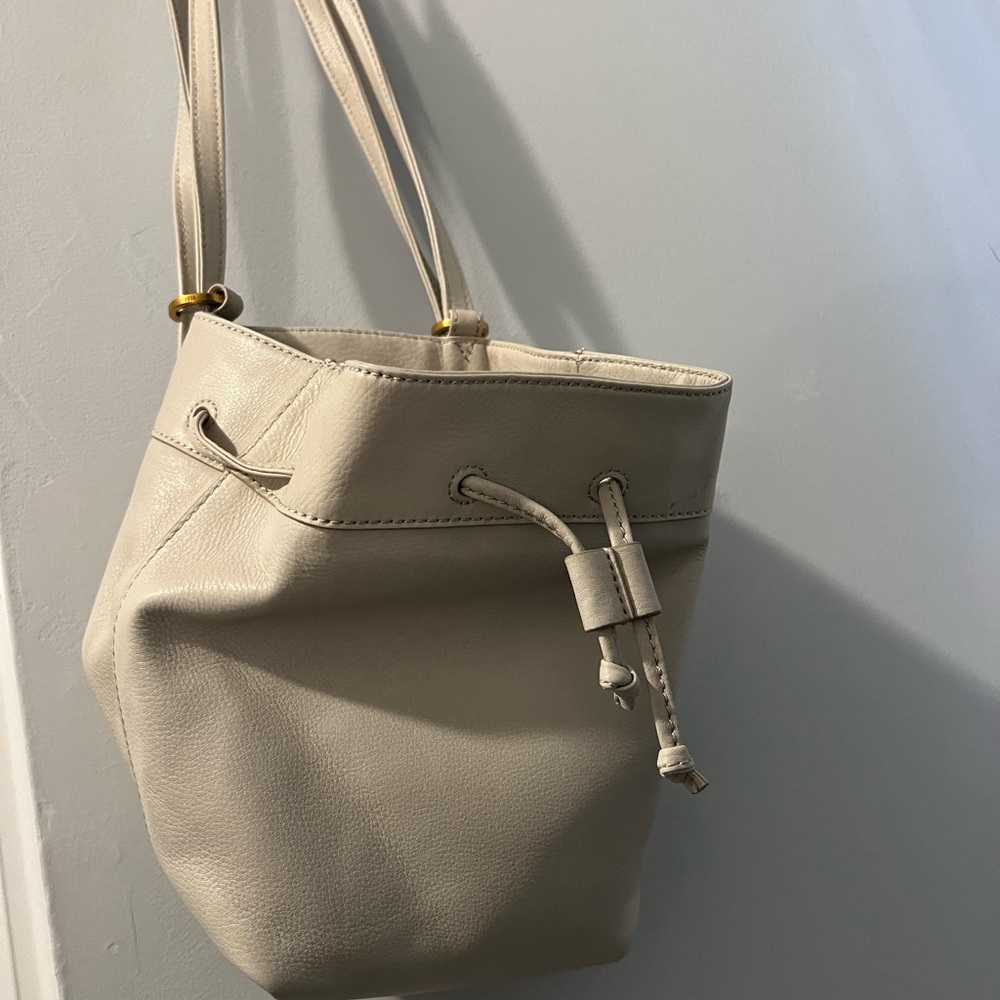 Hobo Bags White Leather Rambler Convertible Backpack